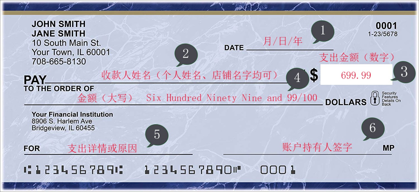 personal check