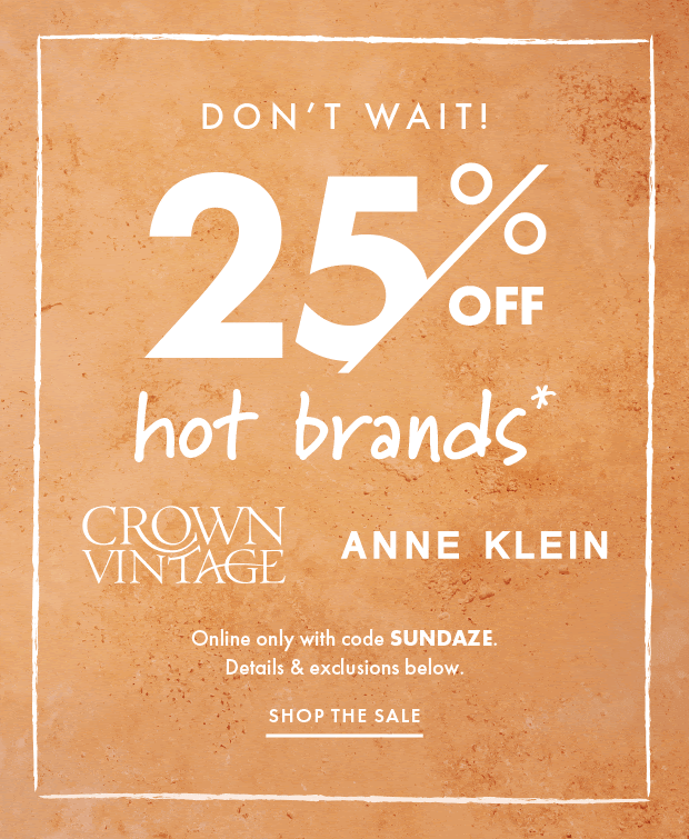 DSW 25% OFF HOT BRANDS