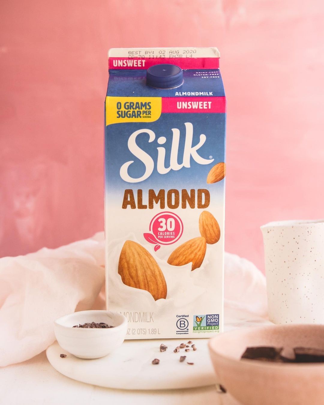 silk almond milk 香草杏仁牛奶 32oz 6瓶 - 北美省钱快报