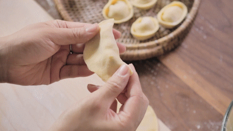 元宝饺,锅贴饺,柳叶饺 | 饺子的三种包法快拿去吧!