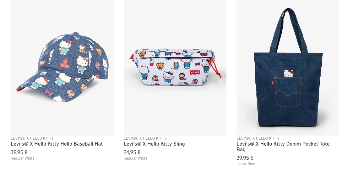 levis hello kitty sling