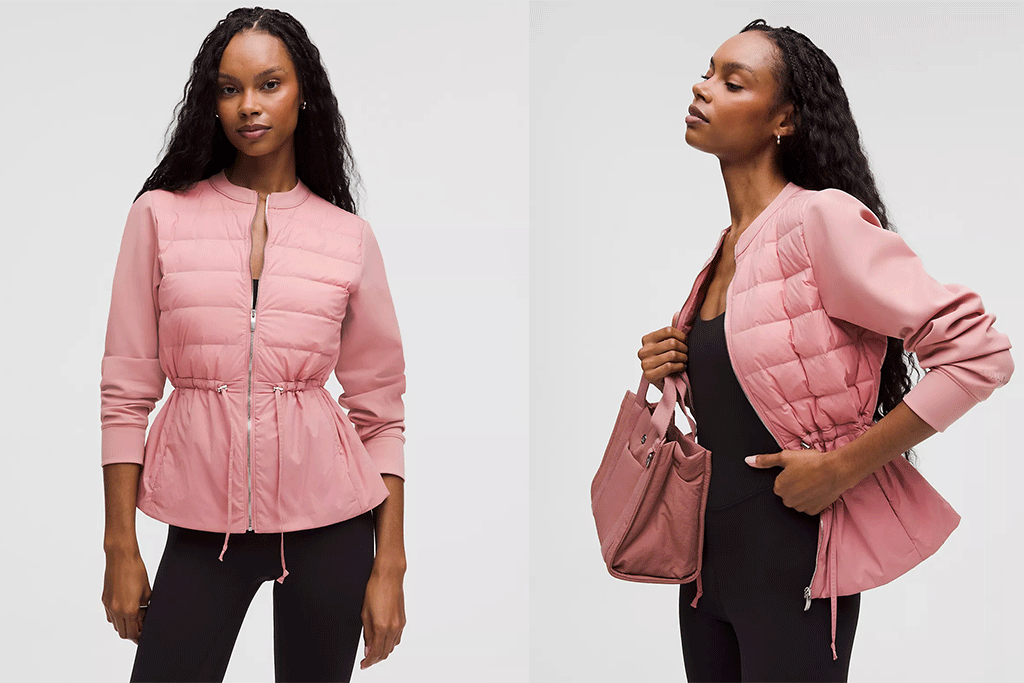 薄羽绒收腰夹克