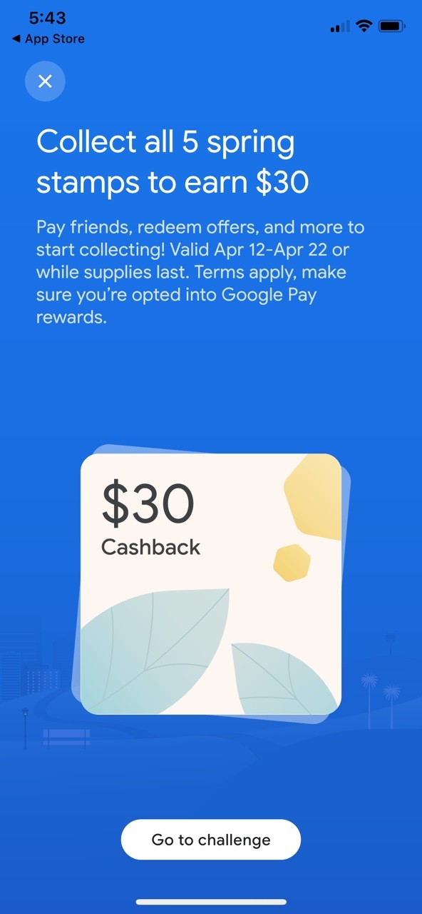 Google Pay 搜集印记活动活动形式多样 可与好友互动集齐5枚可获 30 北美省钱快报