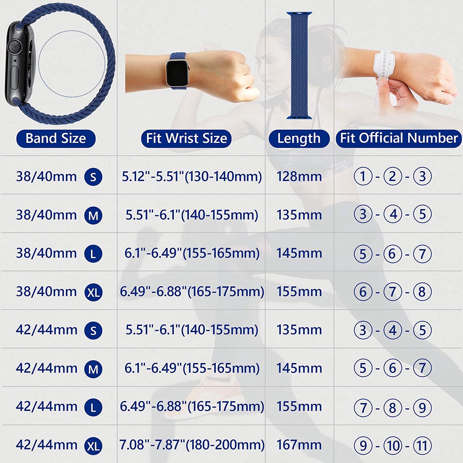 Girovo Apple Watch Band 44mm 编织表带两条装 北美省钱快报