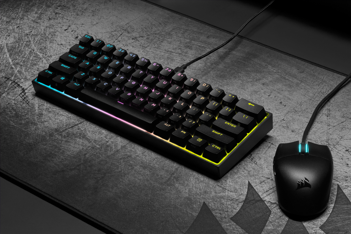 新品上市 Corsair K65 Rgb Mini 60 游戏机械键盘 109 99 Mx Speed银轴 北美省钱快报