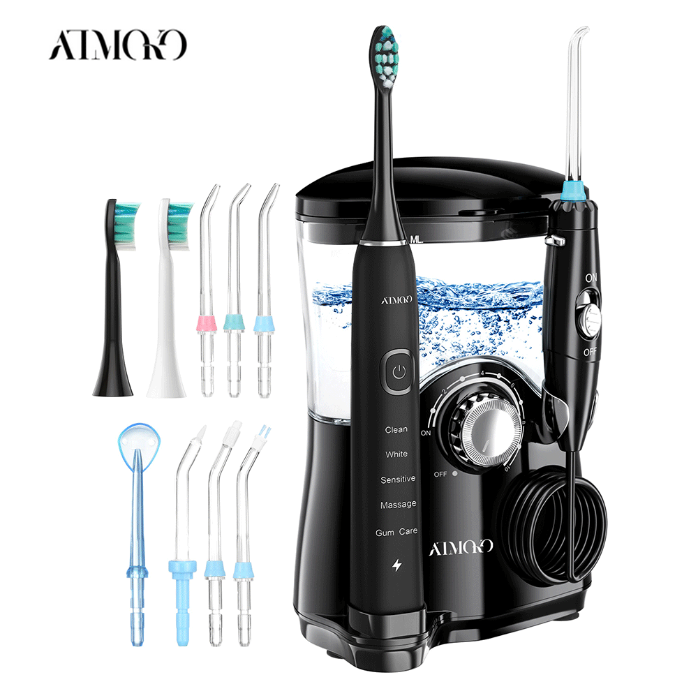 $37.99 ATMOKO冲牙器和牙刷组合