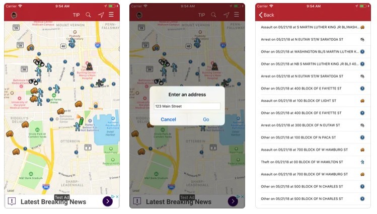 Spot Crime 犯罪记录地图