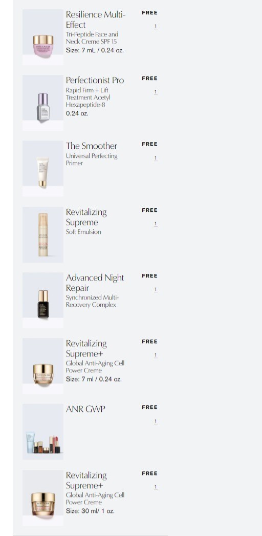 Estee Lauder 护肤美妆满$75送价值$1247件套护肤，需使用折扣码