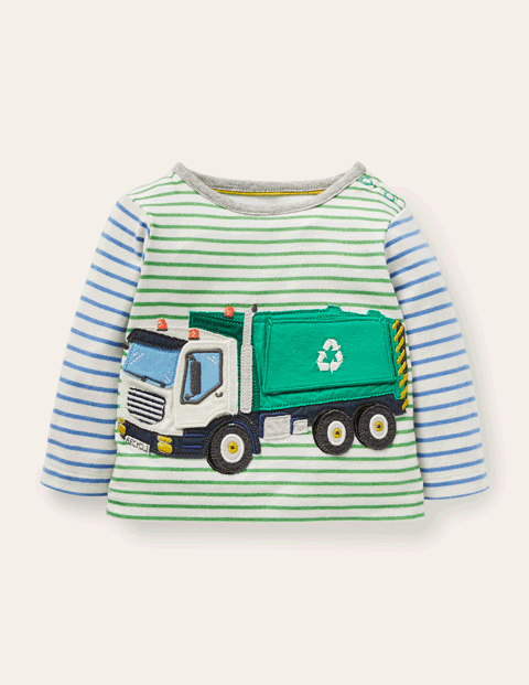 Boden婴幼儿贴布绣3D车T恤