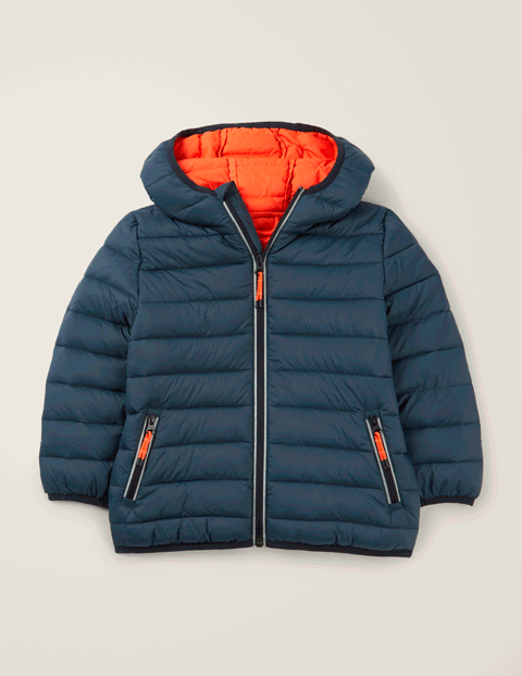 BodenPack-Away Padded Jacket - Stormy Blue | Boden US