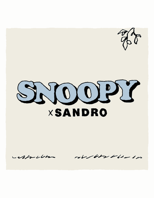 Sandro × Snoopy 史努比联名新款上架 超可爱情侣款狗勾
