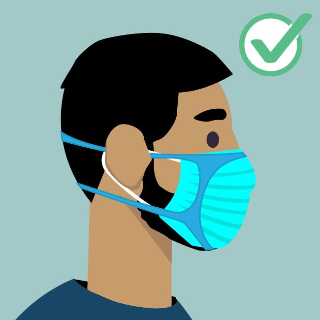 使用口罩支架(Mask Brace)