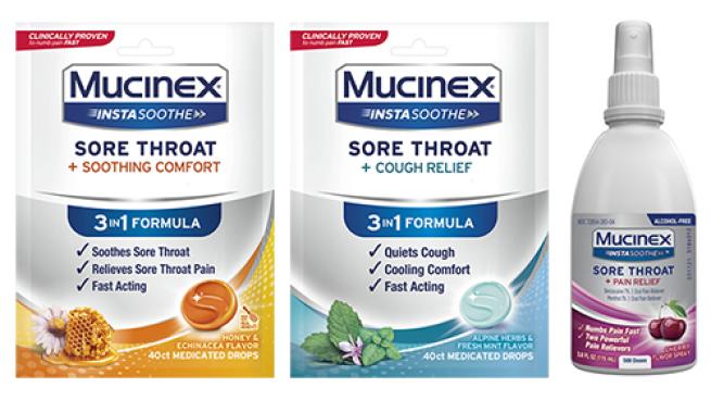 Mucinex InstaSoothe 喉咙痛