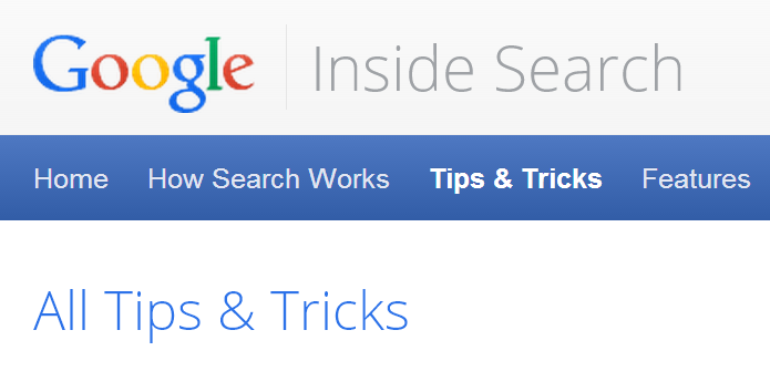 Search Tips Tricks – Inside Search –