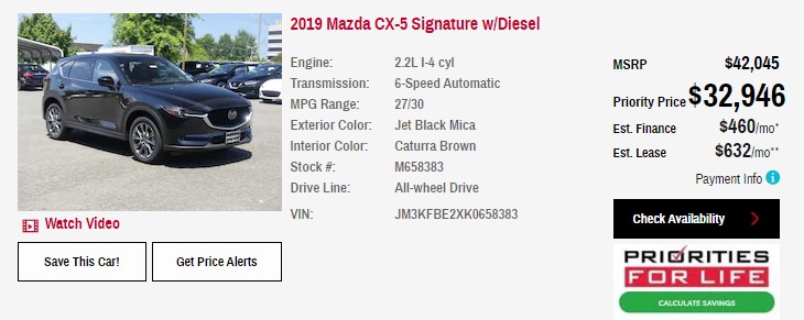 Mazda Cx 5 超美suv跳水价惊人优惠立减 10 000 北美省钱快报