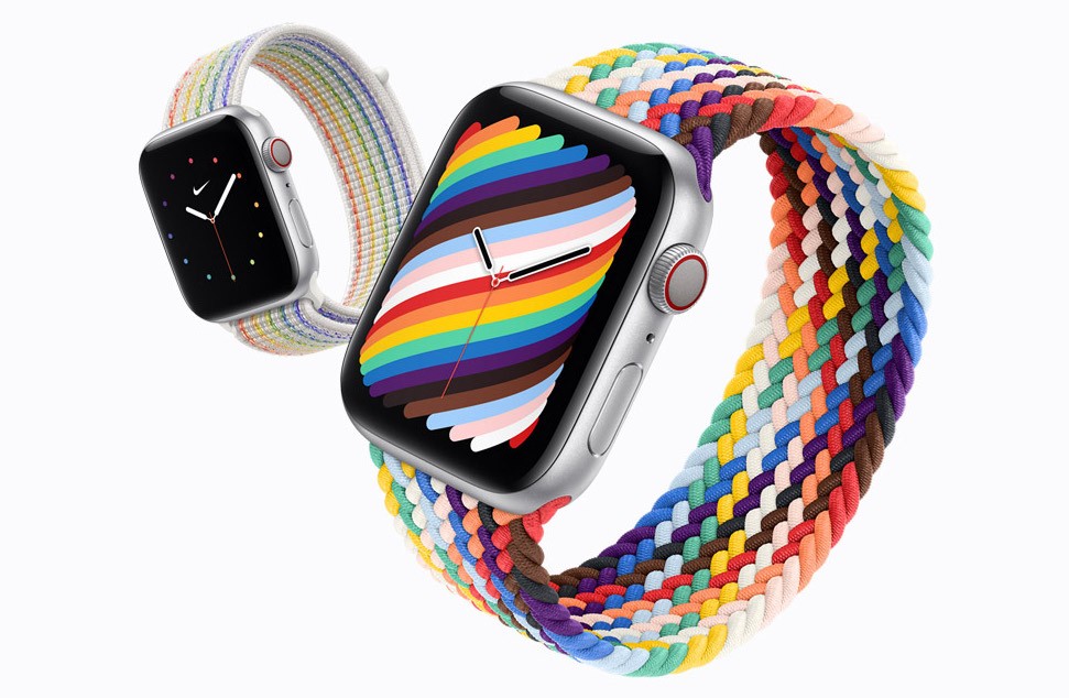 Apple 发布2款彩虹元素表带 并推送2款全新彩虹元素表盘彩虹首次登陆编织单圈表带 北美省钱快报