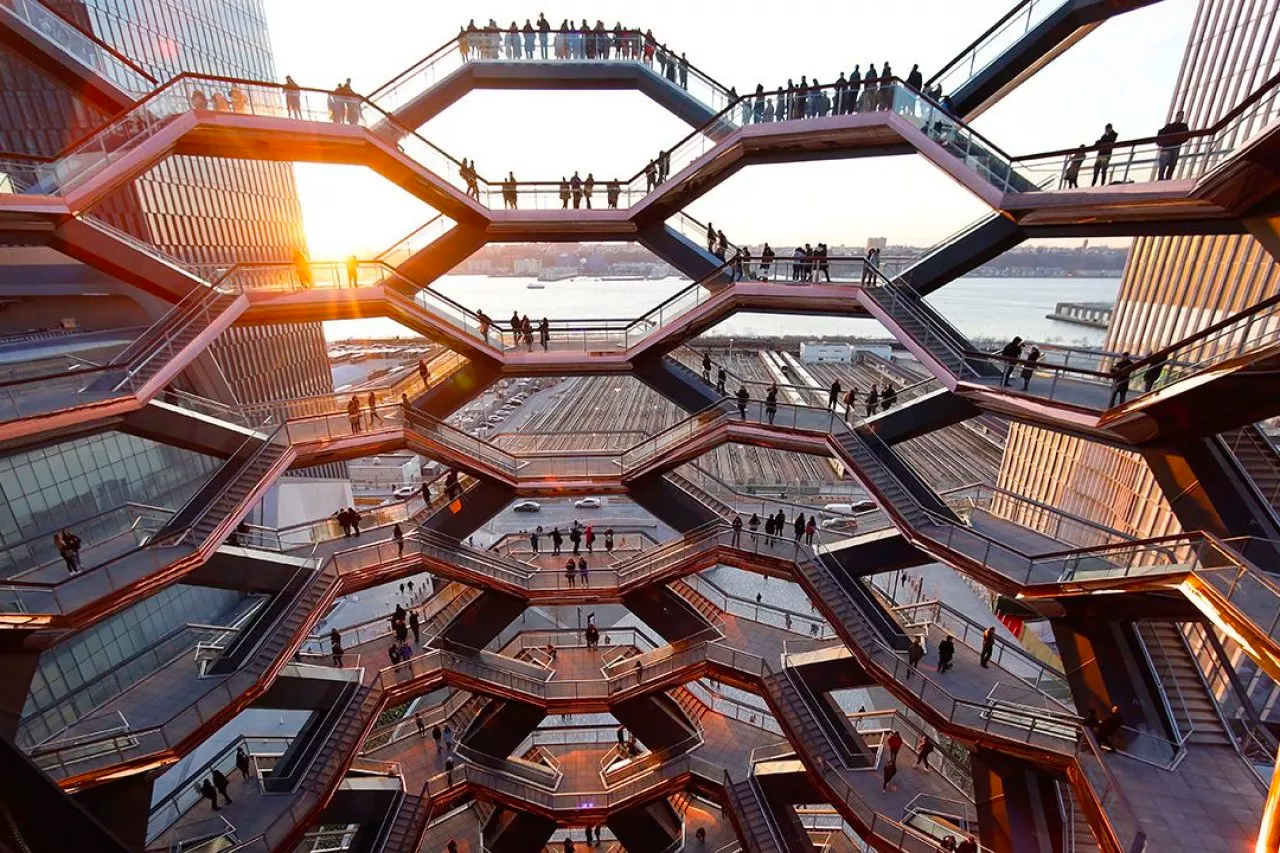 纽约地标哈德逊广场 观赏台edge/vessel 赏日出日落绝美曼哈顿 普通