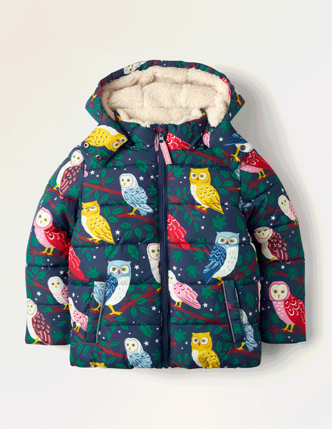 Boden儿童印花保暖外套