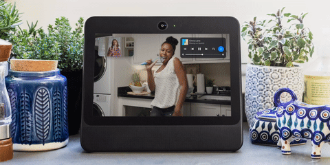 Facebook Portal 一起听歌功能展示