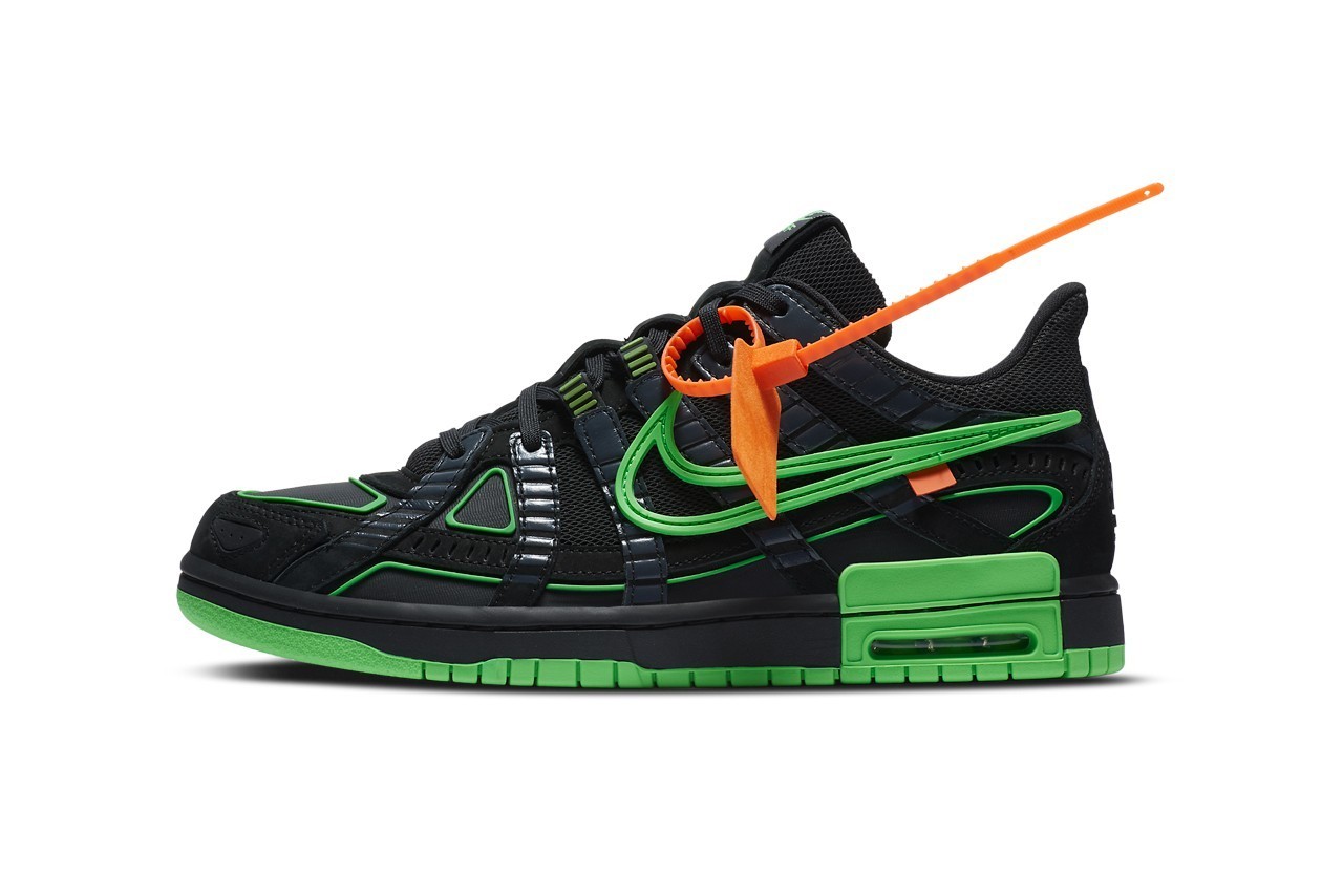 预告:off-white64 x nike air rubber dunk "green strike"联名鞋