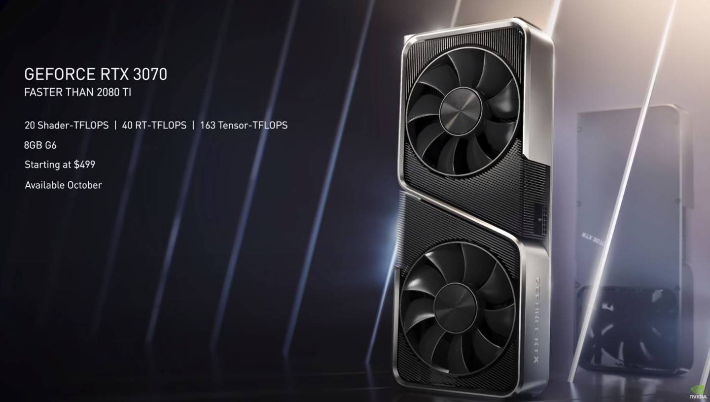 Nvidia 全新旗舰级光追显卡30系列震撼发布3070完爆1080ti Rtx 3080性能翻倍80 699起 北美省钱快报