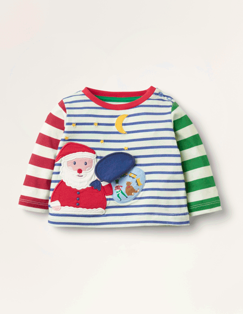 Boden婴幼儿圣诞老人T恤