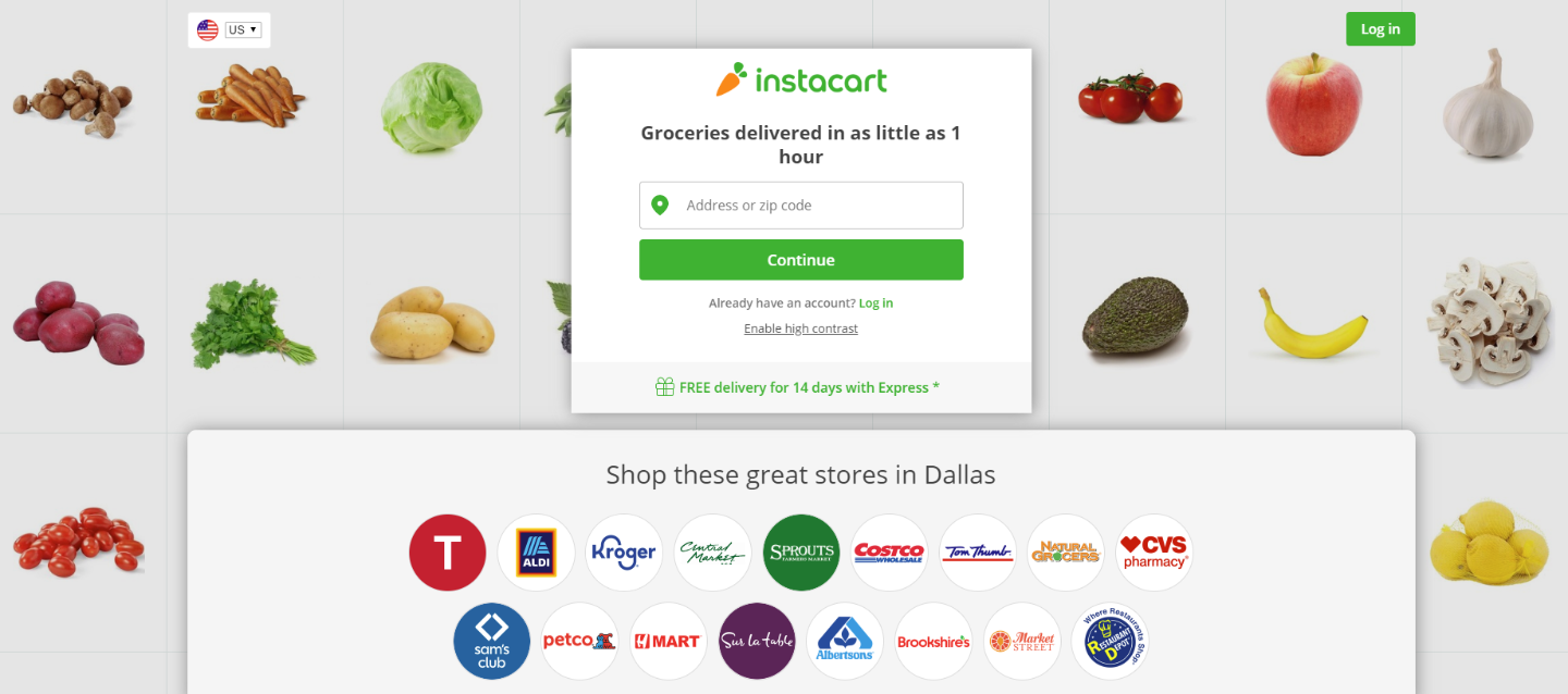 Instacart 生鲜上门速递 新鲜蔬果送上门最快1小时内送达新鲜蔬菜在家安心囤 北美省钱快报