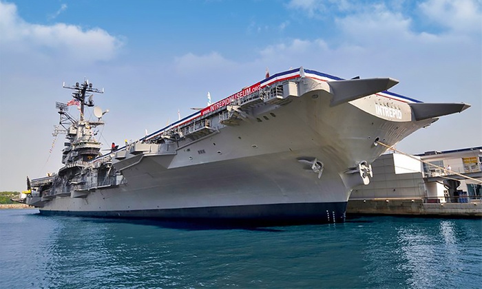 groupon 现有 纽约大无畏号航空母舰 航天博物馆门票 7.