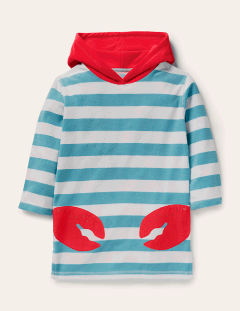 Boden儿童龙虾毛巾罩衣