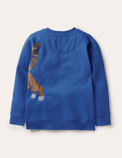 Boden女孩猫咪刺绣卫衣