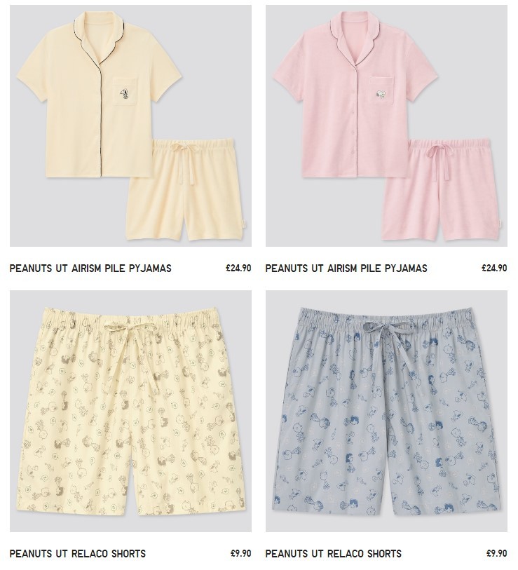 Uniqlo Peanuts 史努比联名家居全面发售 24 9收家居服 14收抱枕 英国省钱快报