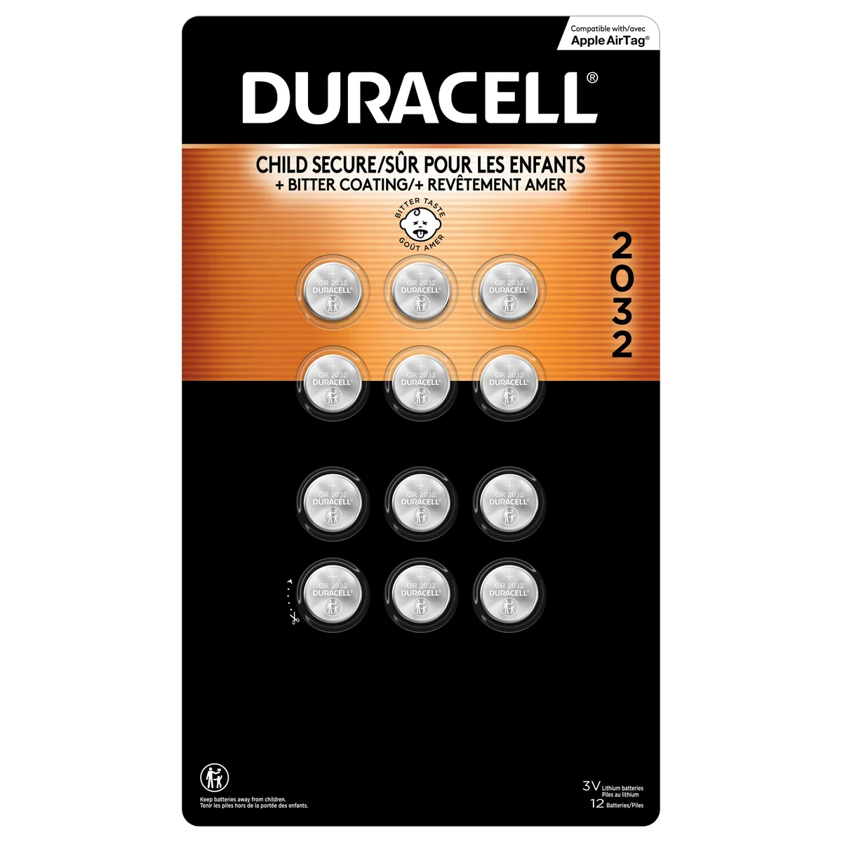 Duracell 2032 纽扣电池12颗