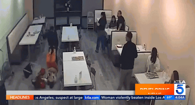 洛杉矶华人区甜品店惊魂！亚裔女子被尾随暴...