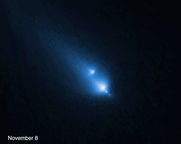 宇宙级“天女散花”！哈勃拍到彗星 ...