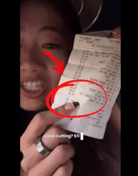 餐厅自带蛋糕切一下收$110？！B...