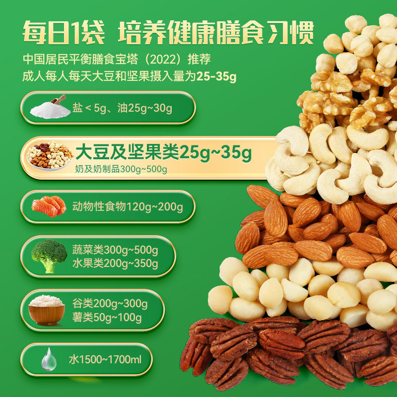 直播同款：沃隆每日坚果纯坚果600g ¥99.00